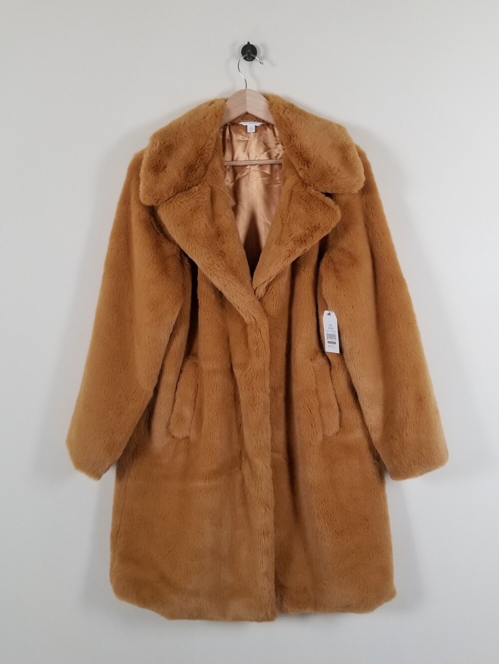 Time And True Faux Fur Coat Size Large NWT